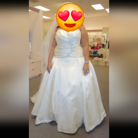 Plus Size Oleg Cassini Ballgown - Picture 2 of 4